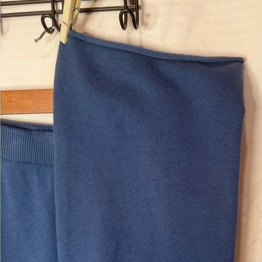 NWOT Women's Soft Blue Sweater Large Top & Pants - Picture 2 of 10